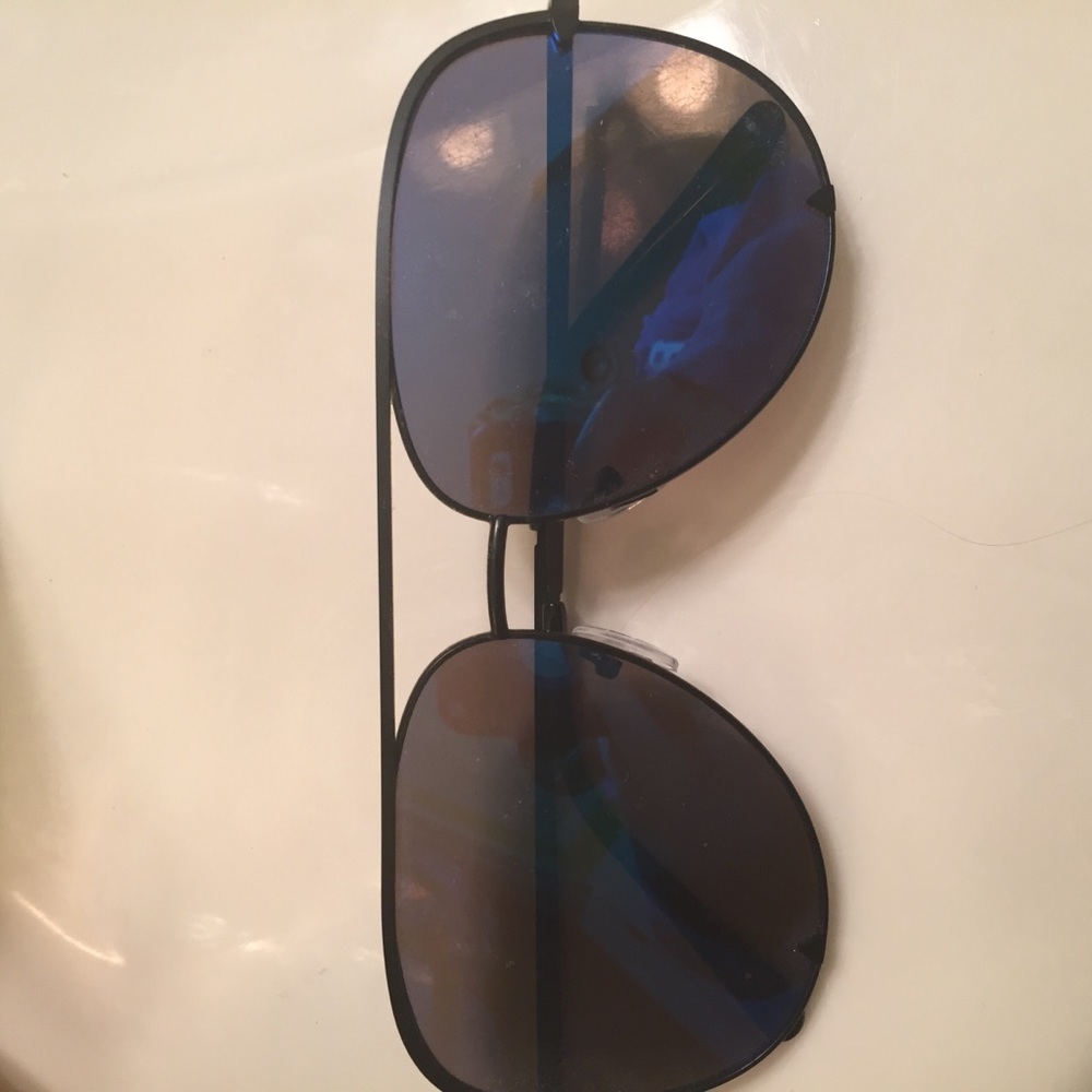 Blue+Black Aviator Sunglasses NWOT